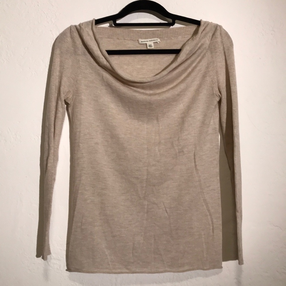 Banana Republic waterfall neck sweater